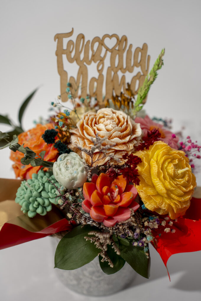 Ramo de Flores en vela GRANDE